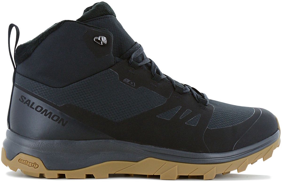 Salomon Outsnap CSWP Waterproof Heren Winter Laarzen Boots Schoenen 409220 Zwart