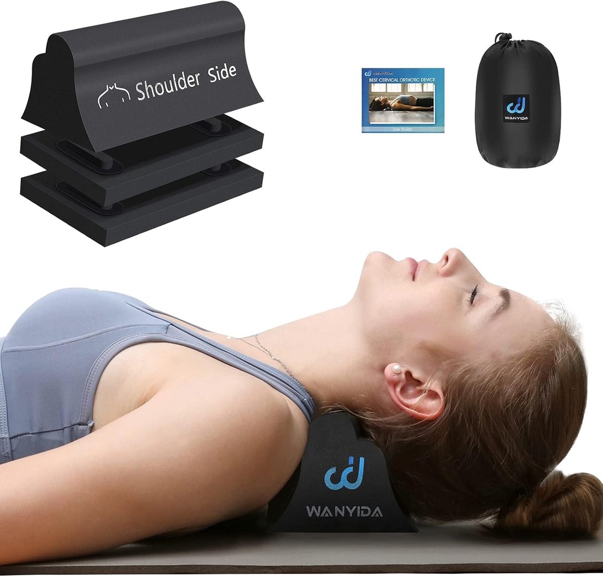 Nek en schouder relaxer - Nek stretcher chiropractisch - Pijnverlichting nek - Cervicale tractie apparaat