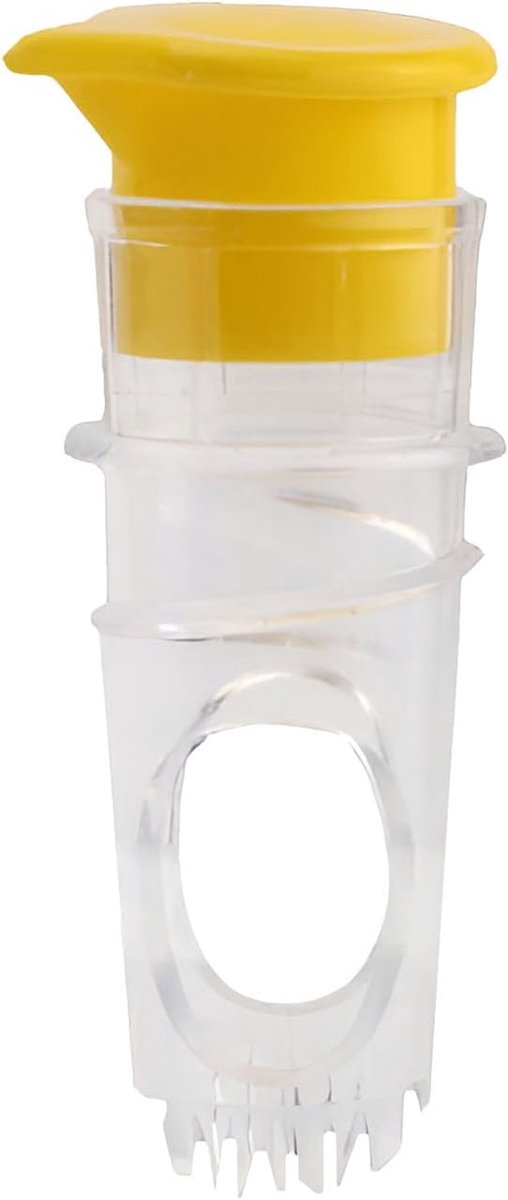 Handmatige Citroenpers - Keuken Gadget - Snel Sap Persen - Uniek Filter Ontwerp - Compact Formaat - Geel