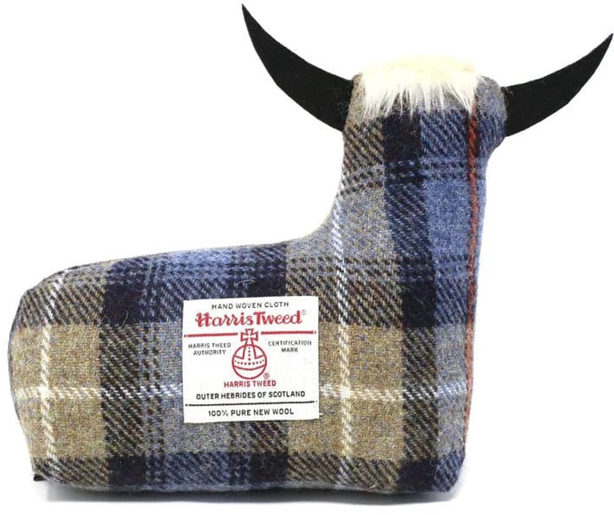 Deurstopper Schotse Hooglander Mackenzie - Harris Tweed - Handgemaakt - Caroline Wolfe Murray Scotland