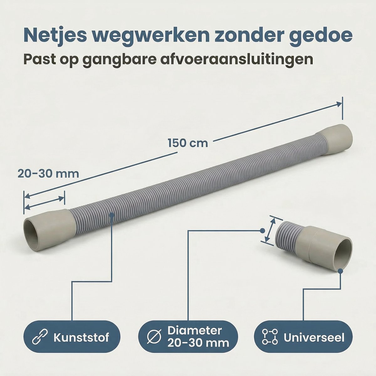 Cheqo Afvoerslang - Flexibele Afvoerslang thumbnail 4