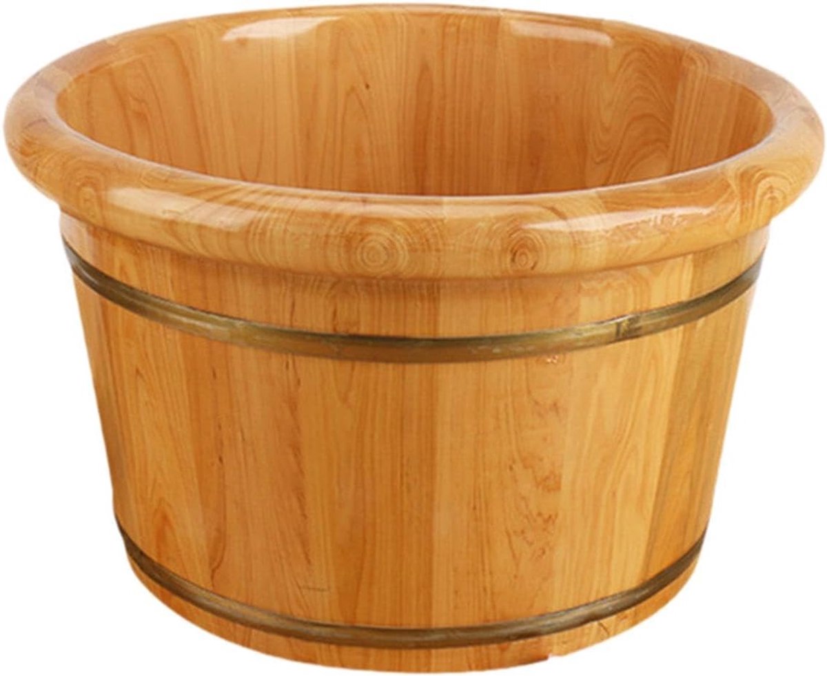 Voetbad Hout - Voetenbad Massage - Ontspanning Thuis - Duurzaam Gemaakt - 26 x 36 cm