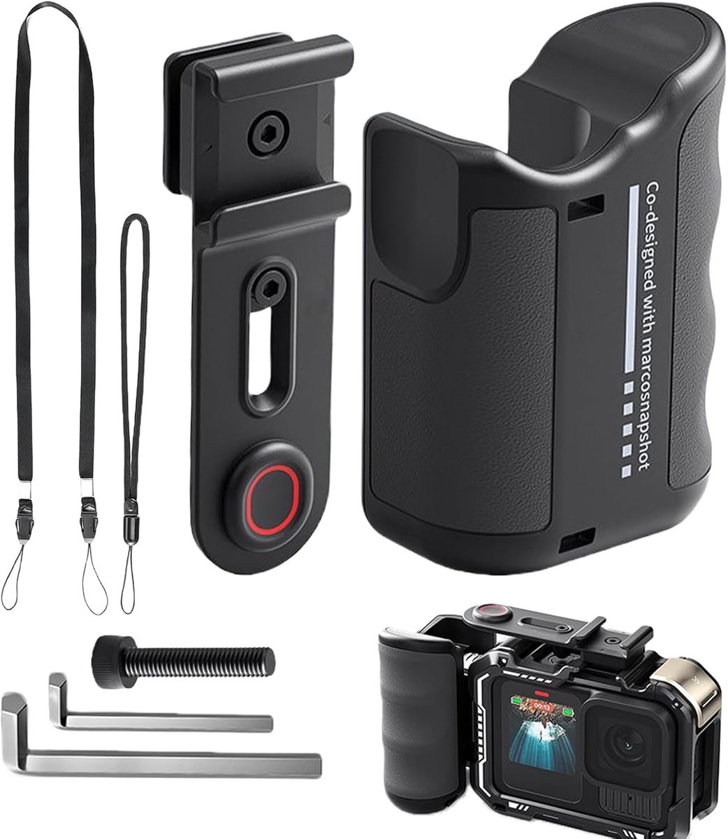 Camera Handvat - Video Stabilisator - Vlog Opnames - Draagbare Steun - 81 x 54 x 31 mm