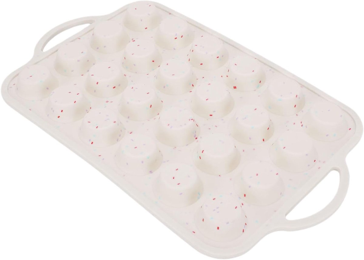 Siliconen Muffinvorm - Cupcake Bakplaat - Bakken Thuis - Versterkt Metalen Frame - 24 Kopjes