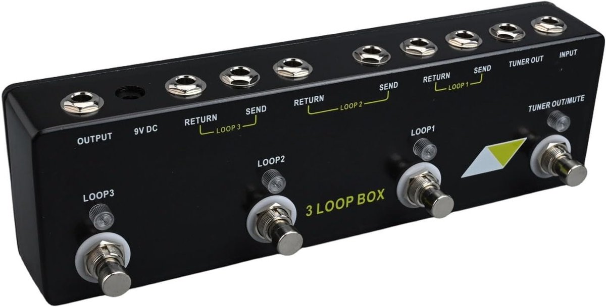 Gitaar Loop Pedaal - Looper Sampler - Muziek Opnemen - 3 Loops Serie - 25 x 8 x 6 cm