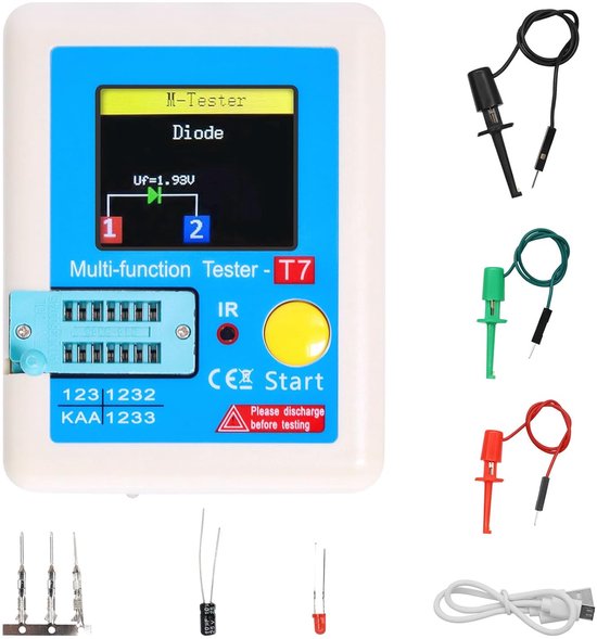 Transistor Analyzer Transistor Tester - Component Analyzer - Elektronica Testen - TFT ...