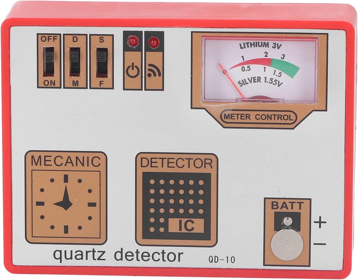 Quartz Tester - Batterij Reparatie Tool - Horloge Onderhoud - 3-in-1 Functie - 16 x 9 x 4 cm
