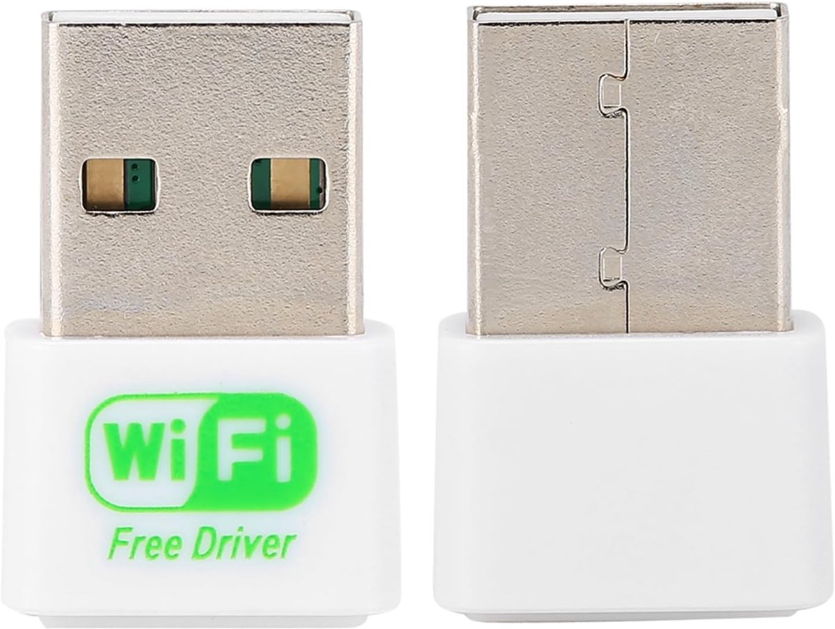 Draadloze WiFi-adapter - USB WiFi-dongle - Internet Verbinding - Plug and Play - 150 Mbps - Zwart