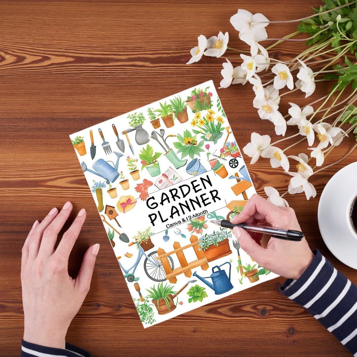 Tuinplanner - Tuinboek Beginners - Tuinieren Plannen - 12 Maanden Volgsysteem - 258x21cm - A — cadeau in Boeken - foto 5