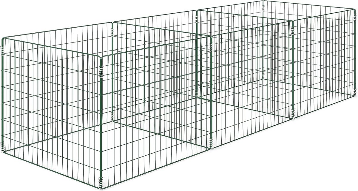 Compostbak Tuin - Afvalbak Keuken - Tuinafval Verwerken - Open Rooster Design - 1680 Liter 270cm - Groen