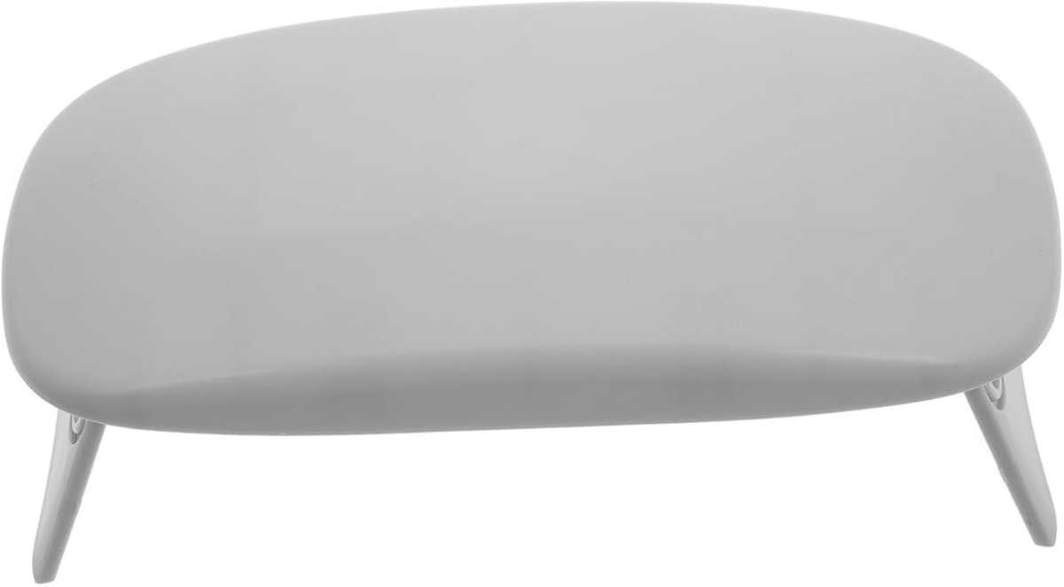 Nagel Armsteun - Manicure Kussen - Nagels Stylen - Opvouwbaar Ontwerp - 19.5 x 9.5 x 7 cm - Lichtgrijs
