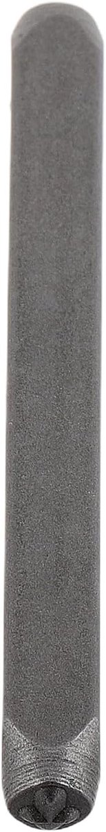 Metaal Stempeltool - Precisie Stempel - Sieraden Maken - Duurzaam Koolstofstaal - 6 x 0.6 cm - Grijs