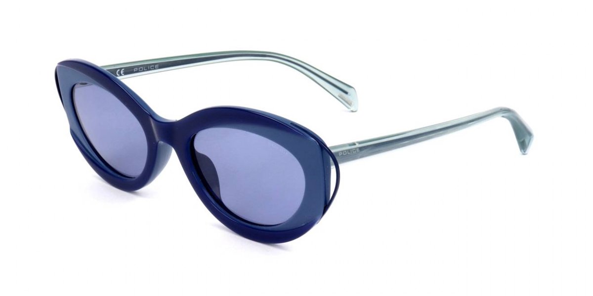 Police SPL938 Shiny full blue/full light blu 52/20/140 WOMAN Zonnebrillen