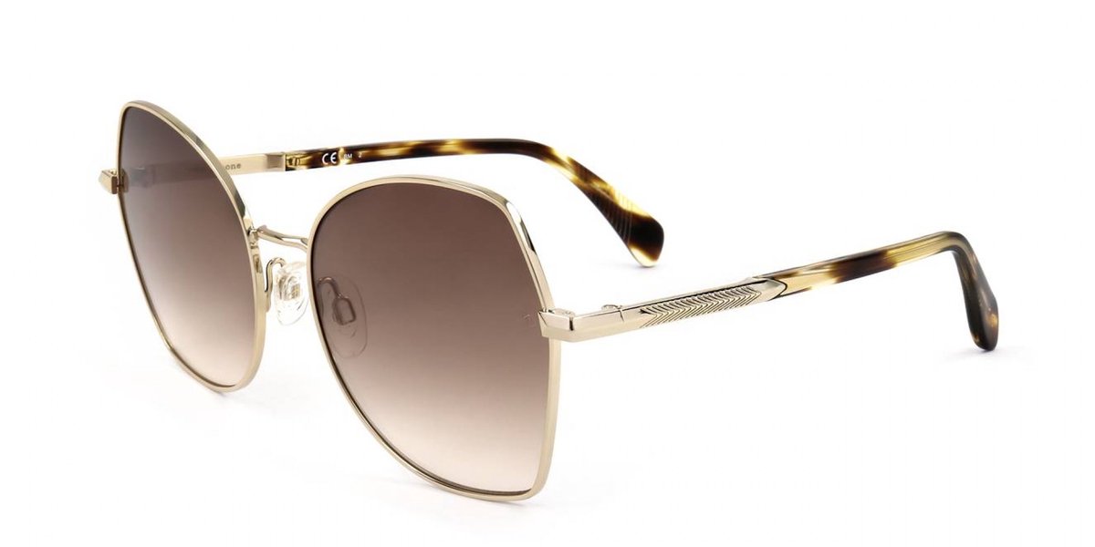 Rag & Bone RNB1067/G/S Gold havana 57/18/140 WOMAN Zonnebrillen