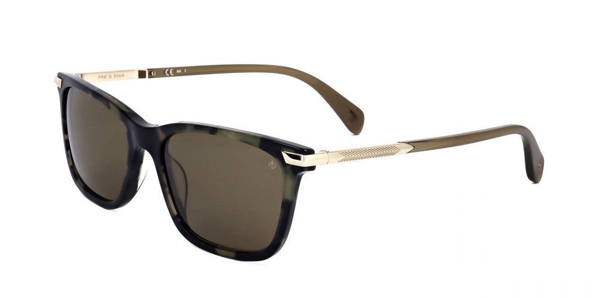 Rag & Bone RNB5042/S XGW Zonnebril - Heren - Bruin
