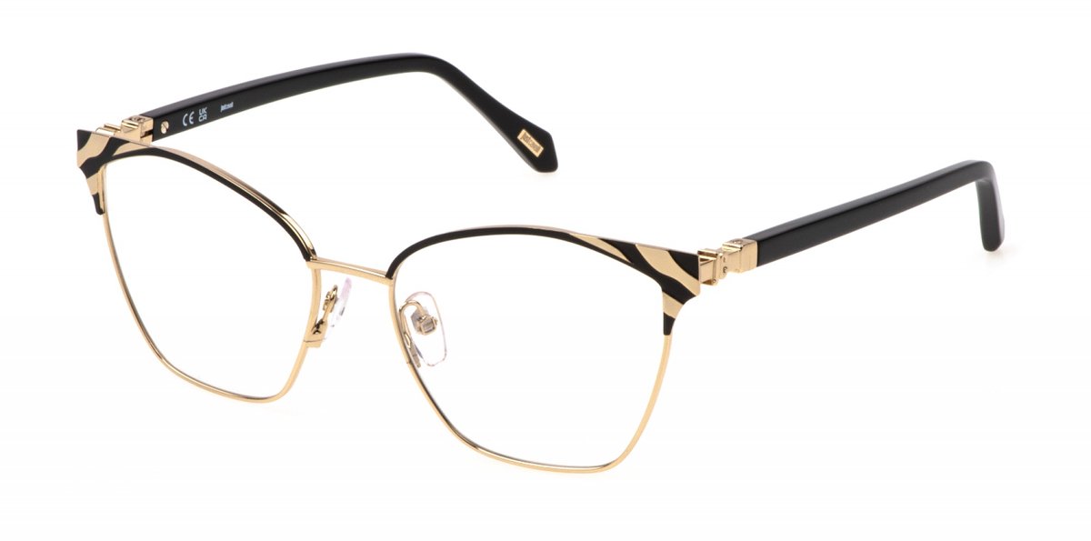 Just Cavalli VJC072 Oro rose' luc.c/parti nero luc 55/17/135 WOMAN Brilmonturen