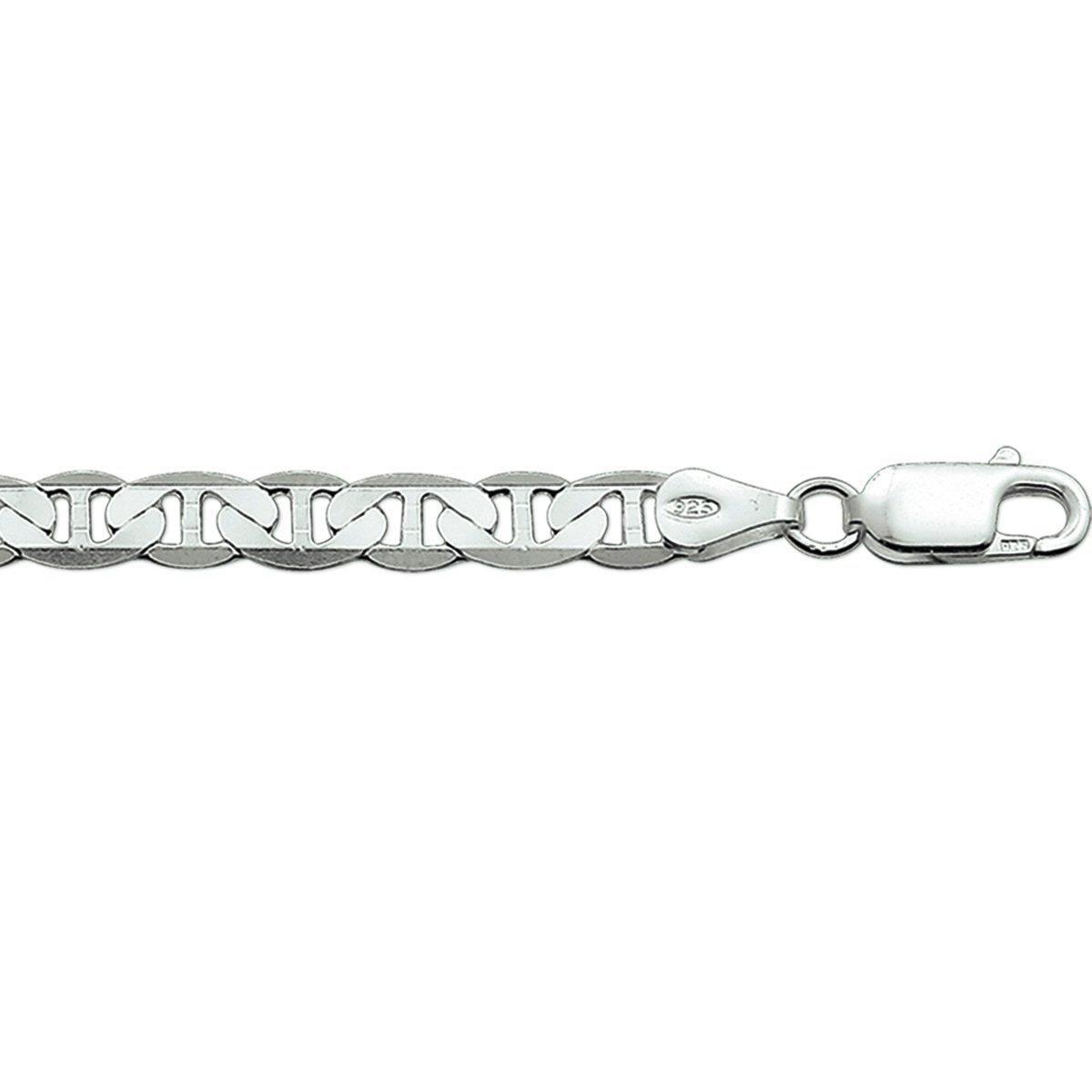 anker plat 5,5 mm zilver gerhodineerd