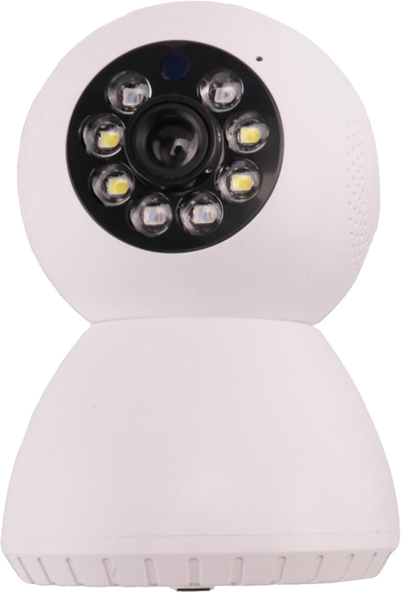 Beveiligingscamera HD - IP Camera Surveillance - Duidelijke Beelden - Bewegingsdetectie Tracking - 12 x 9.5 cm - Wit