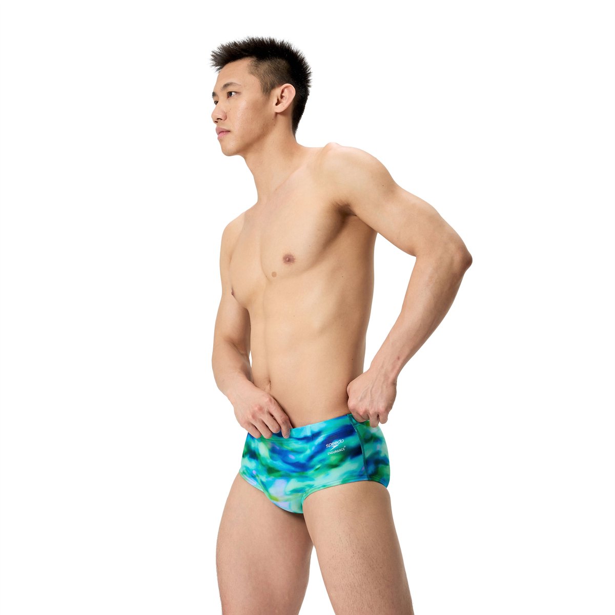Speedo Heren Zwemslip Printed 13.5Cm Groen/Blauw — afbeelding 8