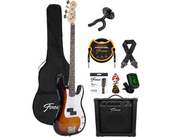 Finesse Elektrische Basgitaar Starterset Sunburst