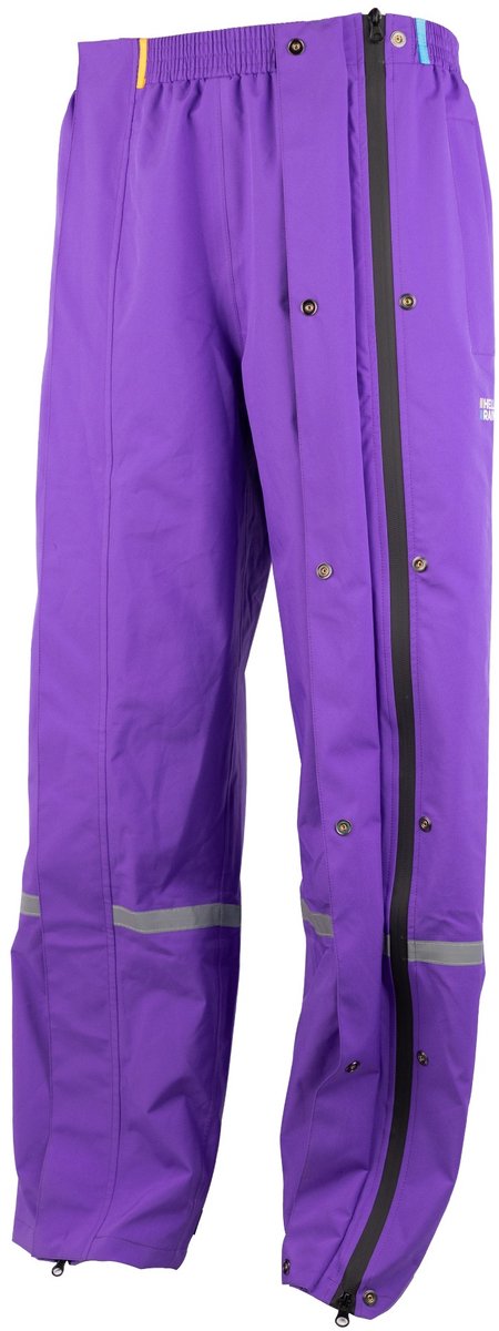 Paarse regenbroek met volledige rits van Hello Rain XXL
