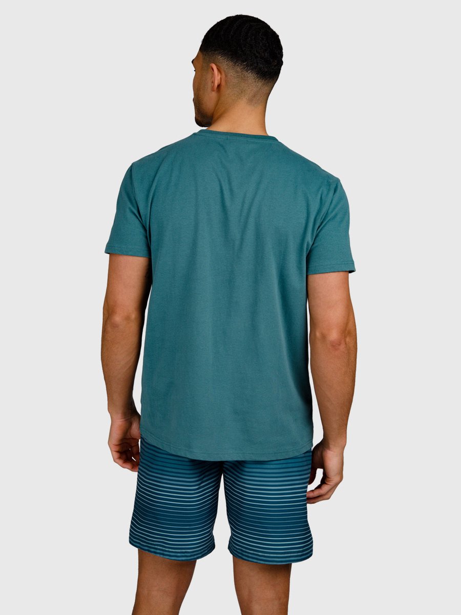 Brunotti Jondee T-Shirt Mediterranea 100% Katoen Regular Fit S Mediterranean