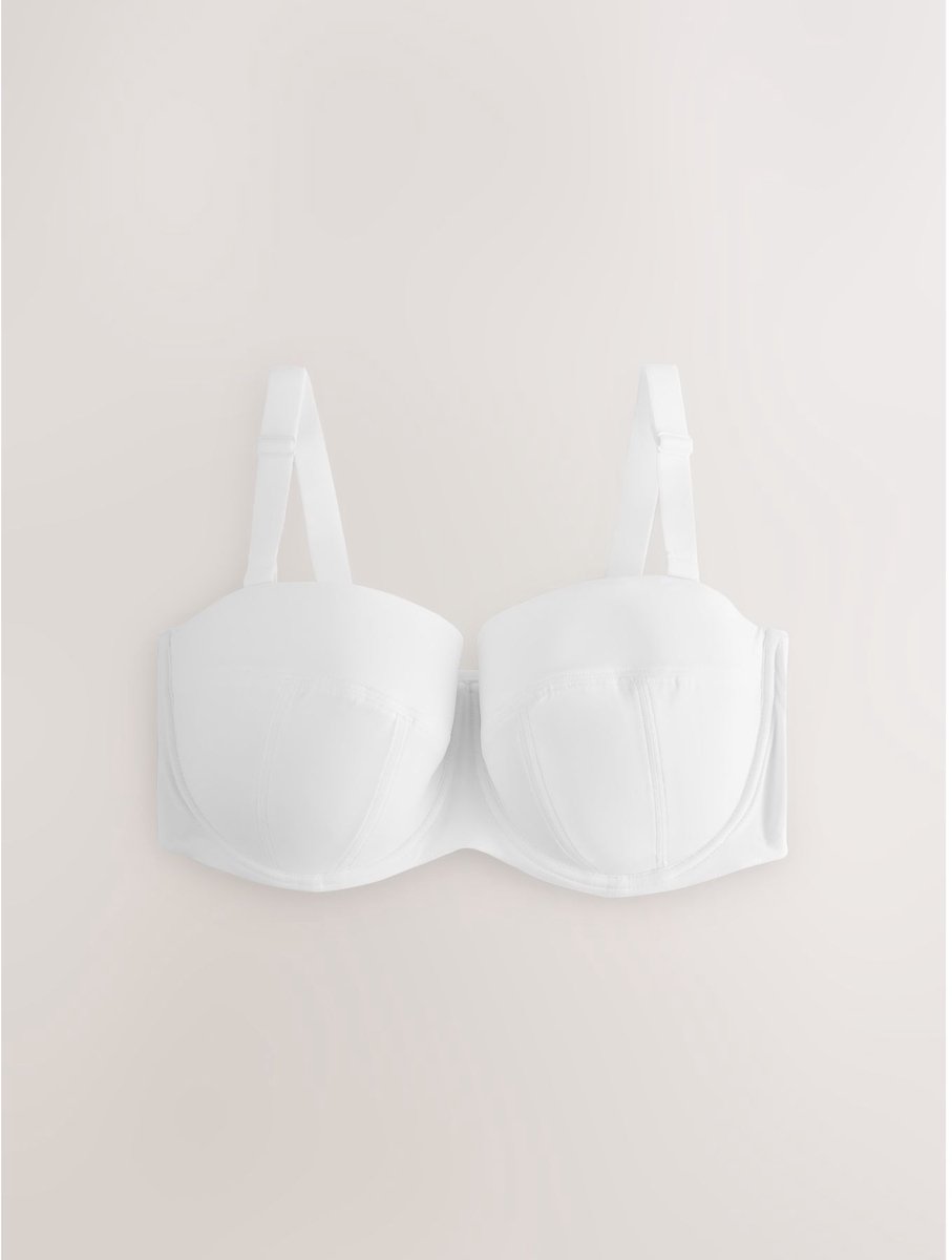 Next - Dames - F-K Ultimate Support licht gewatteerde multifunctionele strapless BH - Wit