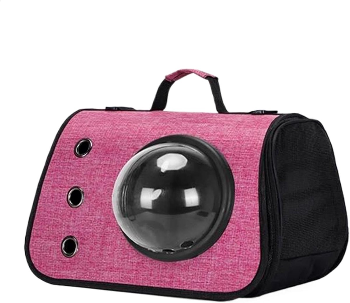 Huisdier transporttas - Reis draagtas - Veilig reizen - Opvouwbaar ontwerp - 45 x 30 x 10 cm - Roze
