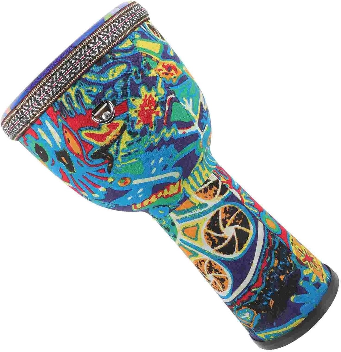 Hand Drum - Percussie Instrument - Muziek Maken - Uniek Patroon - 40x20.5x20.5 cm - Multicolor