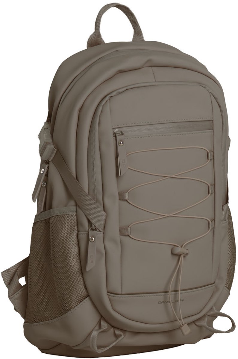 Daniel Ray Laredo Laptop Rugzak Waterproof - Laptopvak 15,6 inch - Schoolrugzak Inhoud 32 liter - Taupe