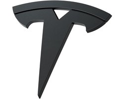 Spigen Tesla Front Emblem Logo Volledige Cover, Zwart - Tesla Model 3 2024