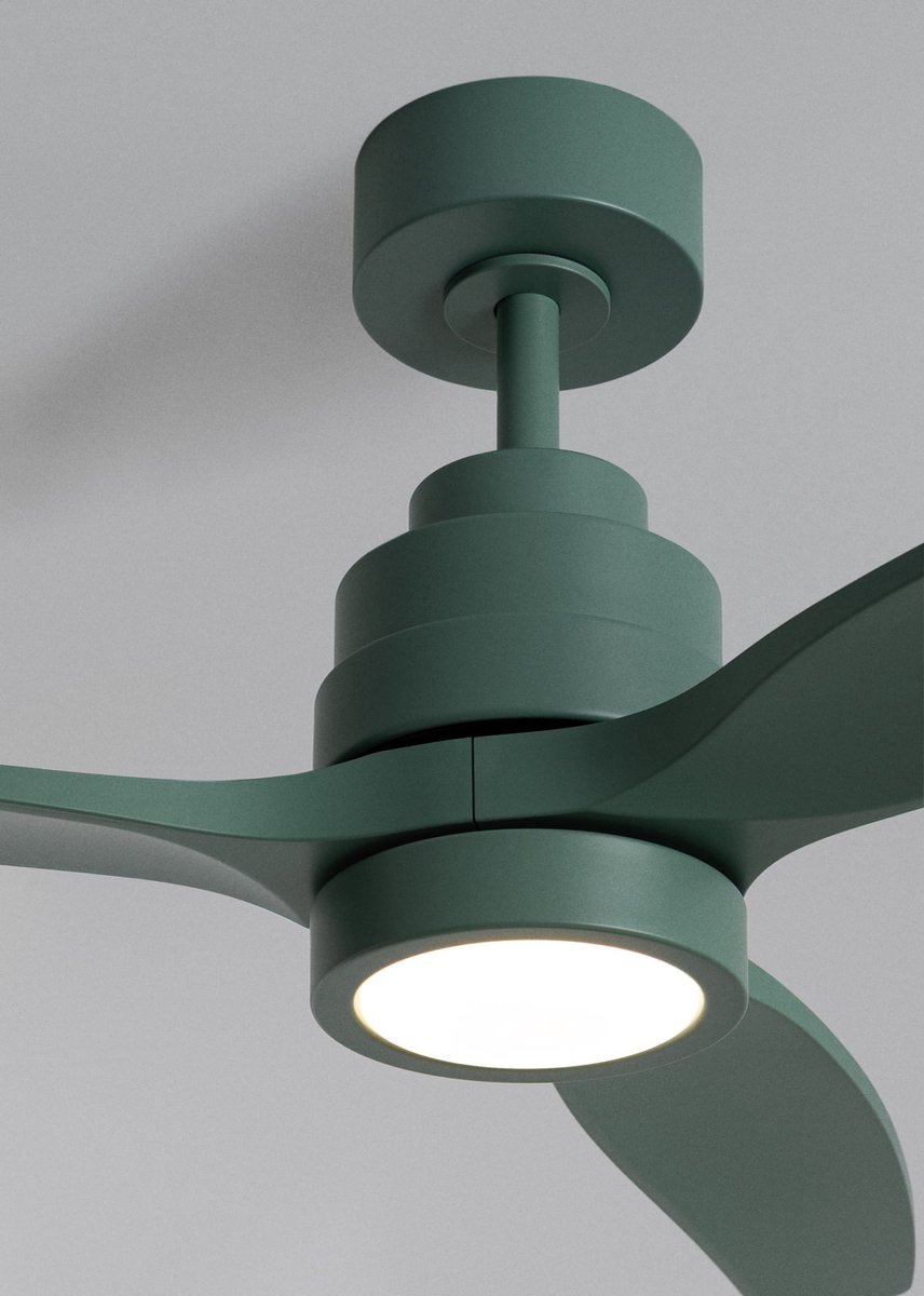 CREATE - Stille plafondventilator van 40 W met technische ABS-bladen, verkrijgbaar in verschillende maten - M - Met licht - Controller voor wandmontage - WIND STYLANCE – foto 2