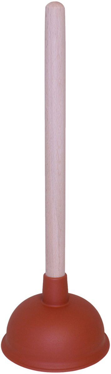 Rubberen Ontstopper met houten steel - Ø13,5 cm