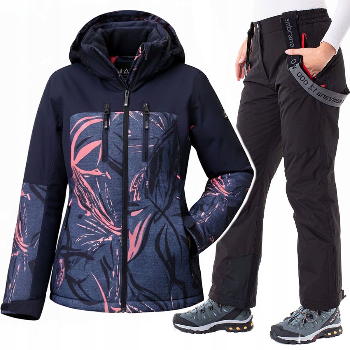 Soprato - Dames Ski- en Snowboardset - Niebieska - XL - Waterdicht en Winddicht