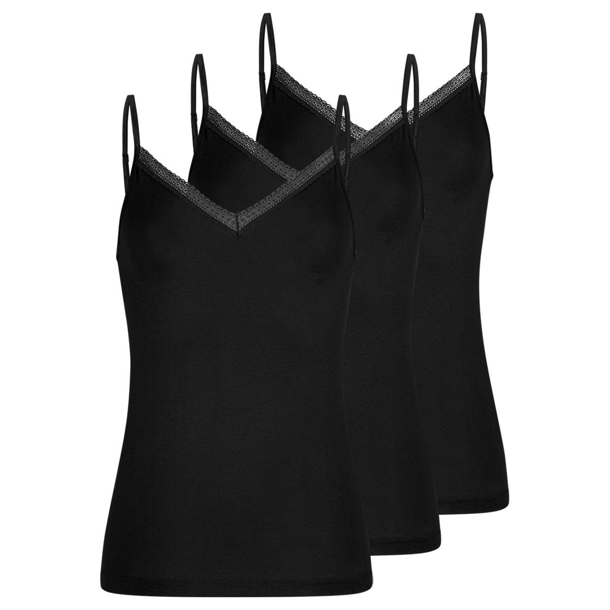 Mey Dames spaghettitop 3 pack Modal Lace