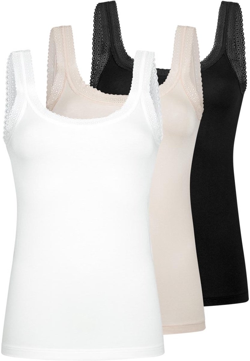 Mey Dames onderhemd 3 pack Modal Lace