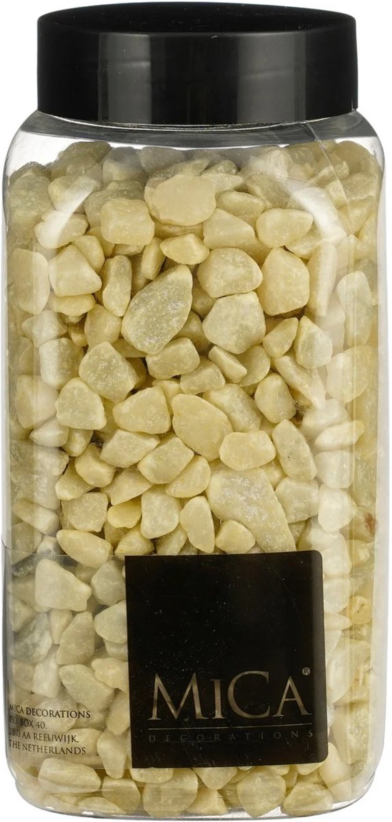 Lichtgeel Decoratie Steentjes 650ml - Mica Decorations
