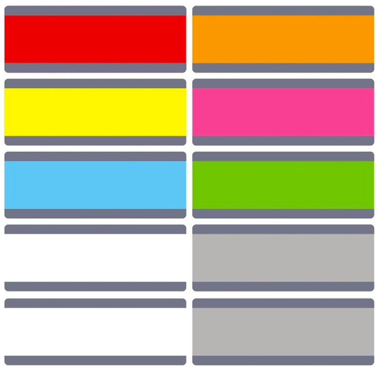 Leesstrips Dyslexie - Gekleurde Overlays - Visuele Stress Verminderen - Hulpmiddel voor Kinderen - 19 x 7 cm - Gekleurd
