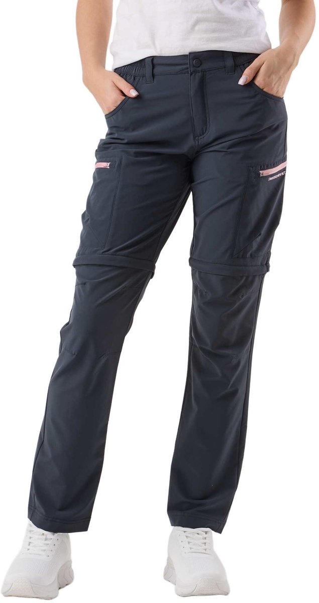 Swedemount Glittertind afritsbroek – outdoorbroek dames Charcoal/dusty Rose