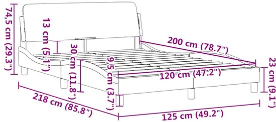 vidaXL-Bedframe-met-hoofdeinde-fluweel-zwart-120x200-cm