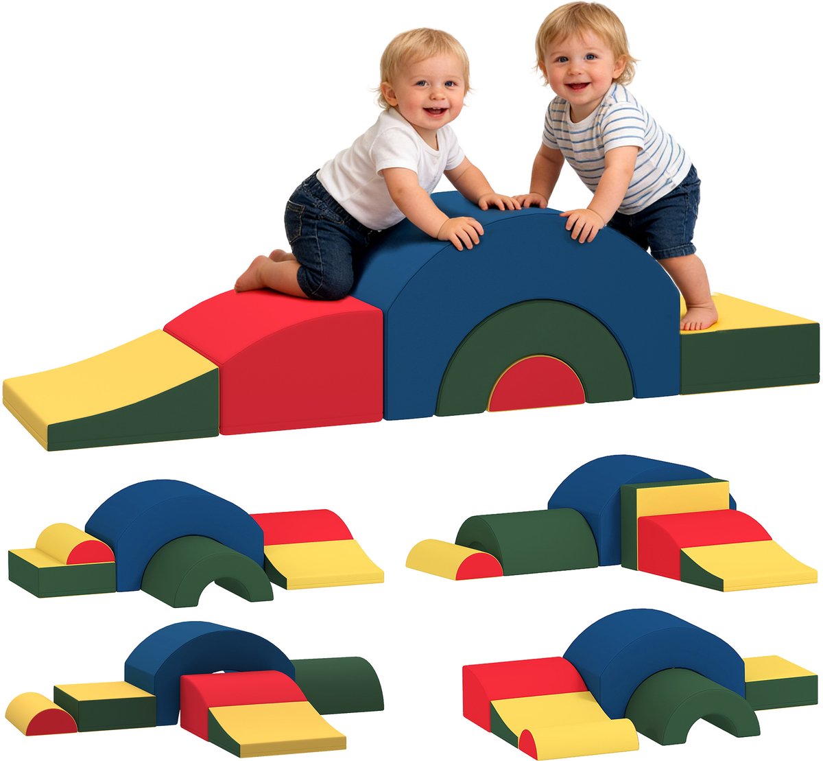 AIYAPLAY - Zachte speelset voor kinderen - PU, EVA - Meerkleurig