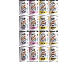 TufTuf - Nat Kattenvoer - Mix van Smaken - 12x400g