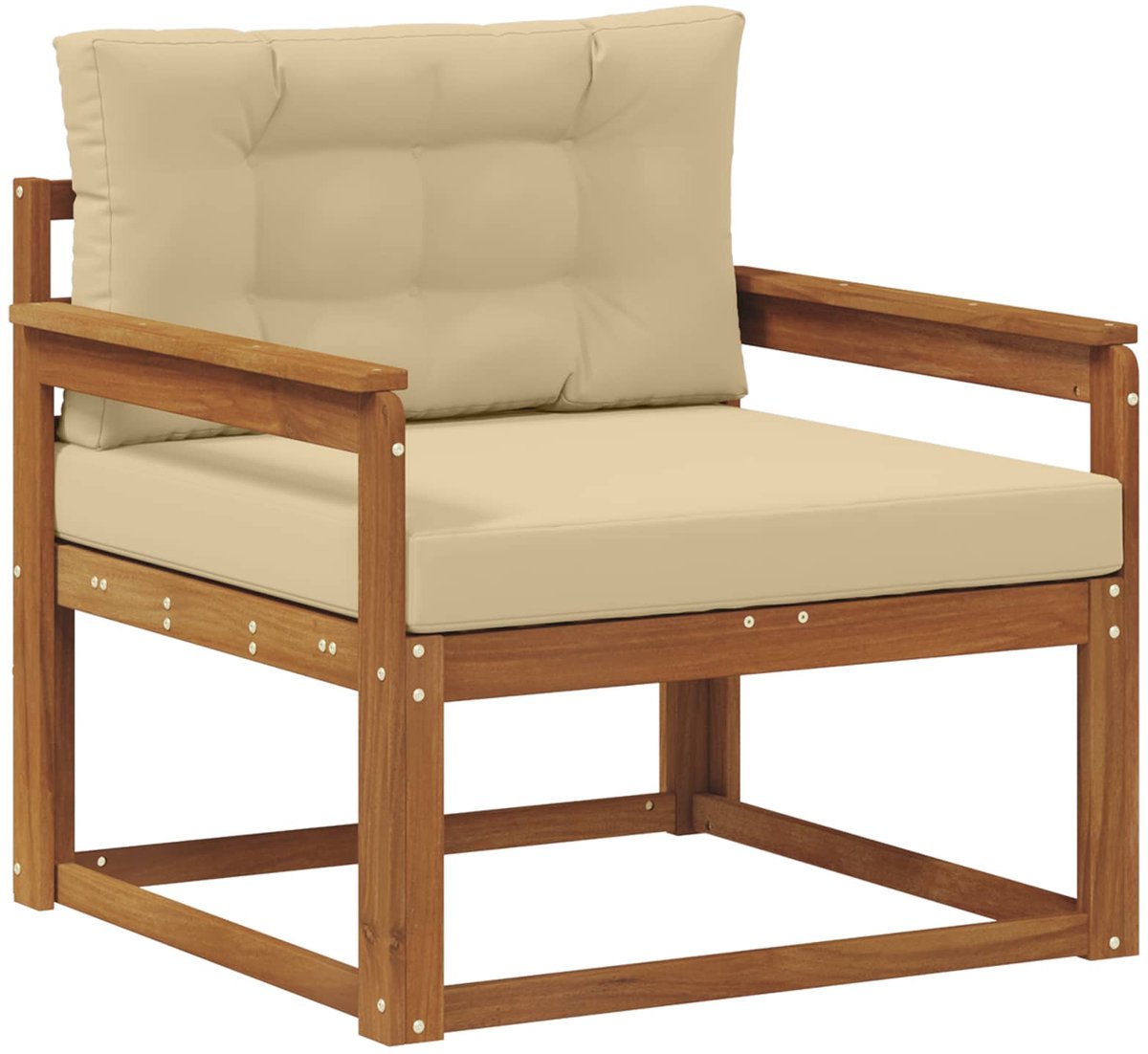 vidaXL - Buiten - Midden - Sofa - Naturel