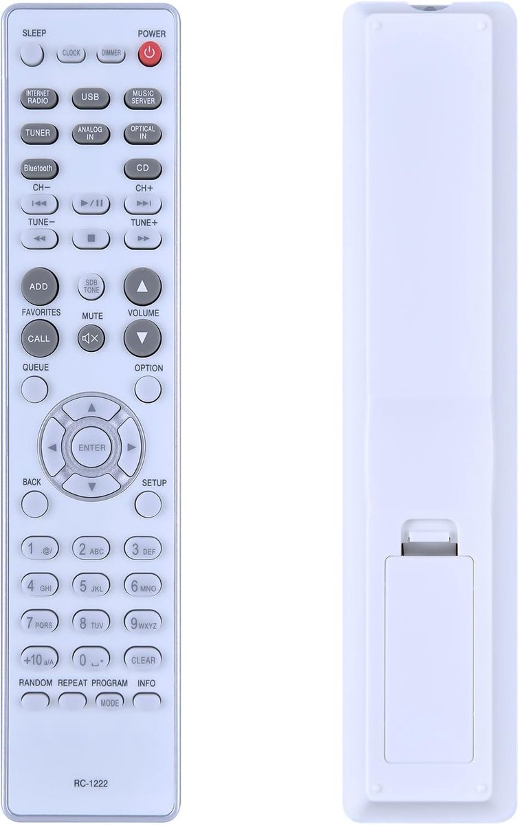 Afstandsbediening - Universele Bediening - Muziek Installatie - Infrarood Connectiviteit - 23 cm Pakket