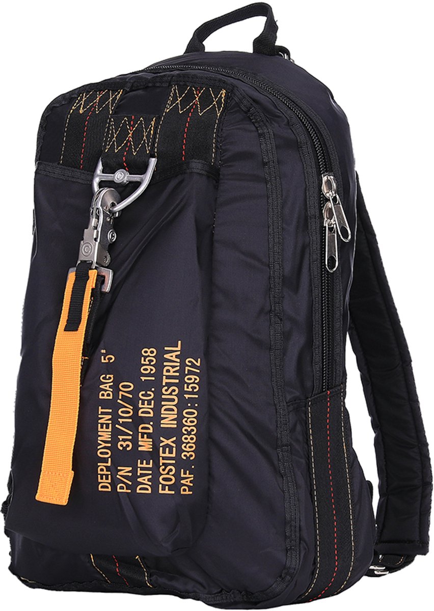 Parachute tas 5/rugtas groot-zwart