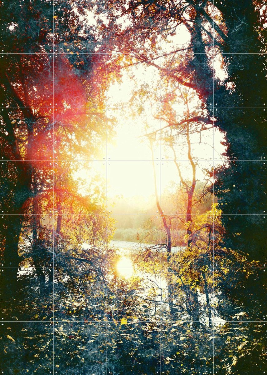 IXXI Sunset Gift, Angelo Cerantola - 100 x 140 cm - Gratis ophangtool - Grote wanddecoratie en posters - Impressionisme, Fotografie, Slaapkamer