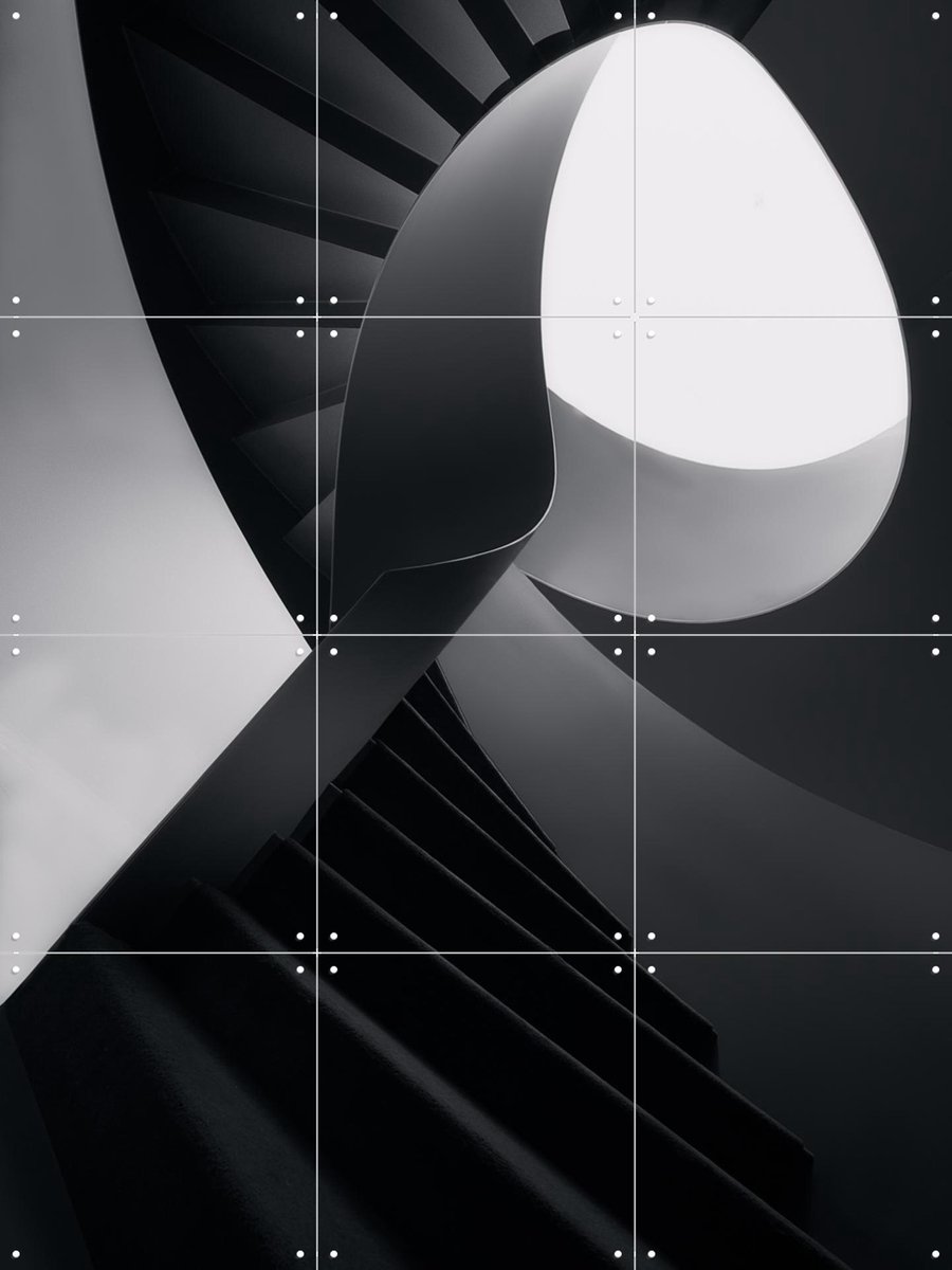 IXXI Round Lines, Olavo Azavedo & Various - 60 x 80 cm - Gratis ophangtool - Grote wanddecoratie en posters - Abstract, Geometrische Kunst