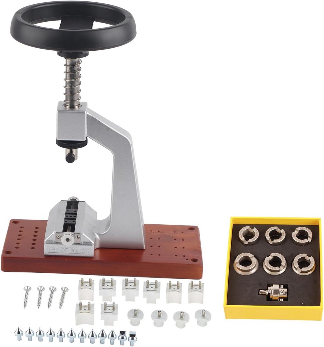 Professionele Bankhorlogekastopener met 6 Stempels voor Horlogeherstel
