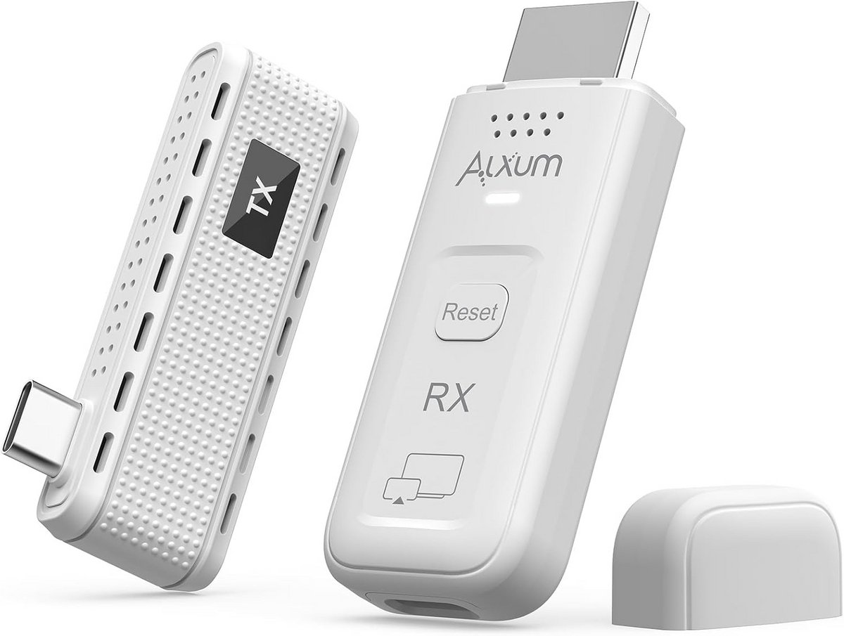Draadloze HDMI Zender en Ontvanger Set met USB-C, 50M Bereik, Plug & Play, 4K HD
