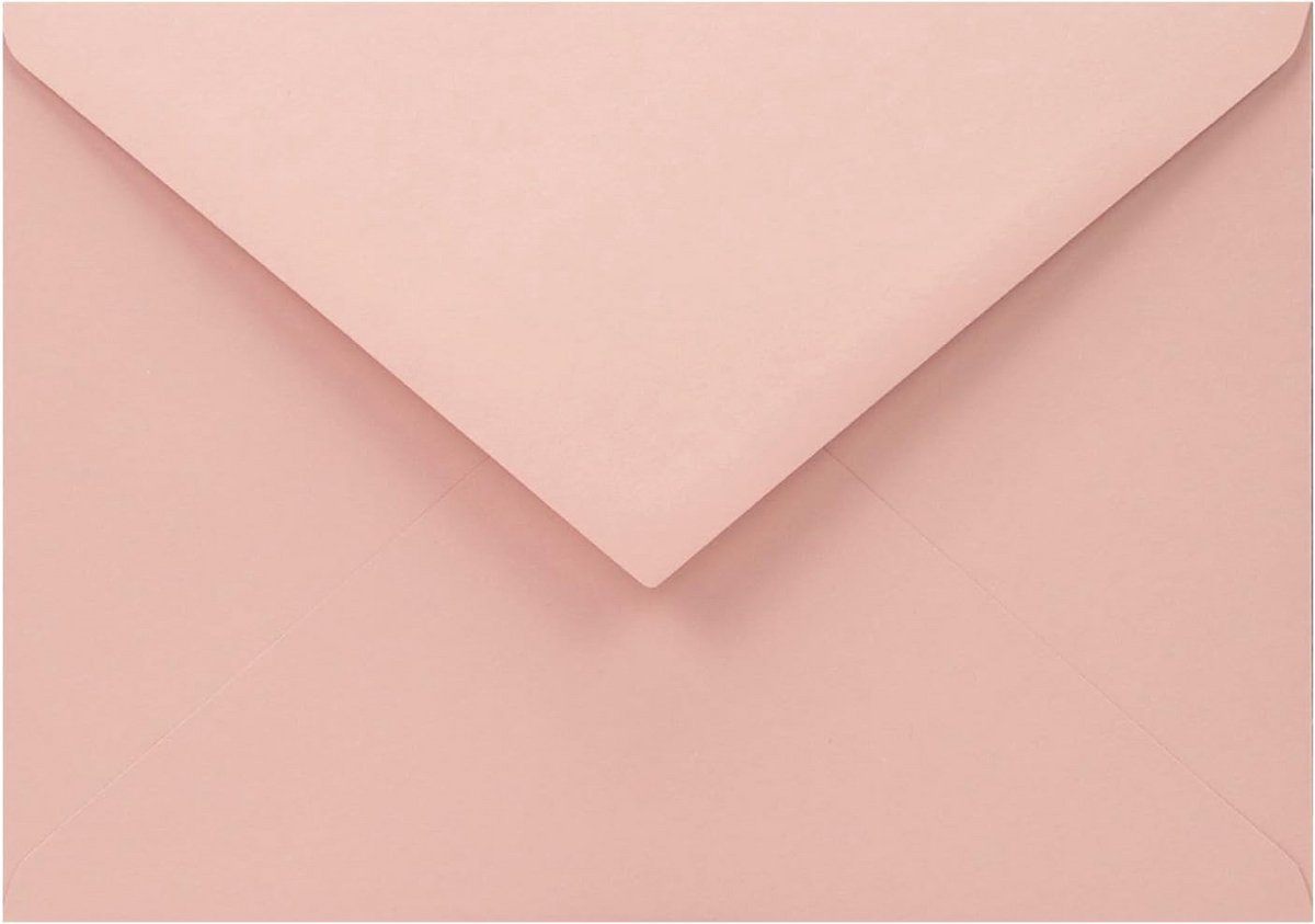 Lichtroze C6 Enveloppen (114x162 mm) Gerecycled Papier - Elegant & Hoge Kwaliteit
